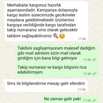 Bir Aydır Teslim Edilmeyen Şal Siparişimle İlgili Bilgi Alamıyorum