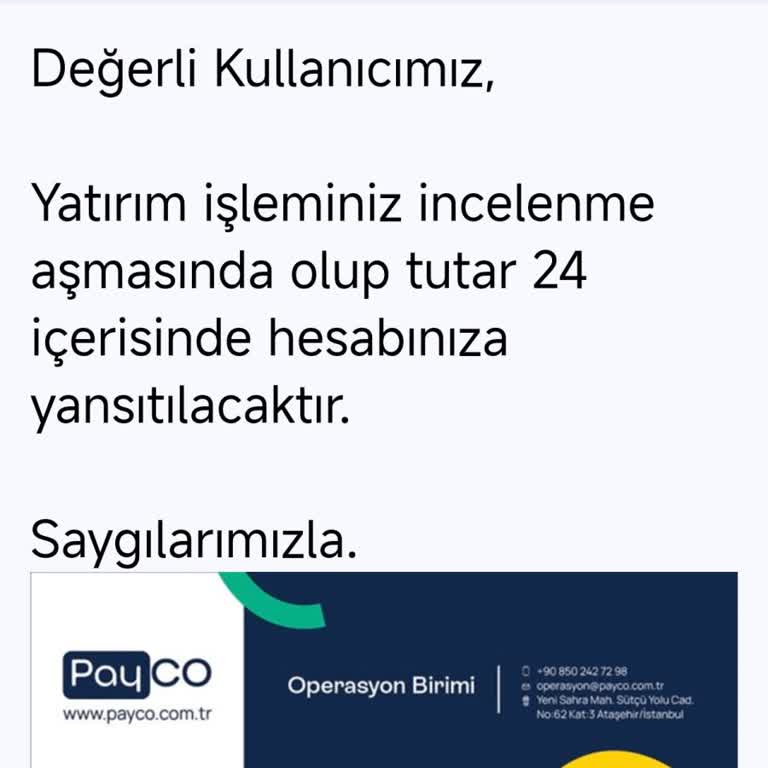 Payco Hesabıma Yatırdığım Paranın Bir Kısmı Hala Hesabıma Geçmedi