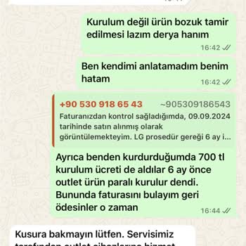 LG OLED TV Garanti Kapsamında Servis Desteği Alamıyorum