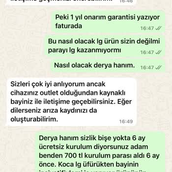 LG OLED TV Garanti Kapsamında Servis Desteği Alamıyorum