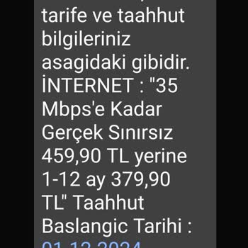Taahhütlü İnternet Faturamda Beklenmedik Artış Ve Müşteri Temsilcisi Eksikliği