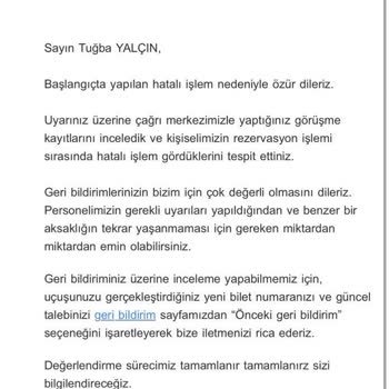 Müşteri Hizmeti Hatası Yüzünden Mağduriyet Ve Ekstra Masraf