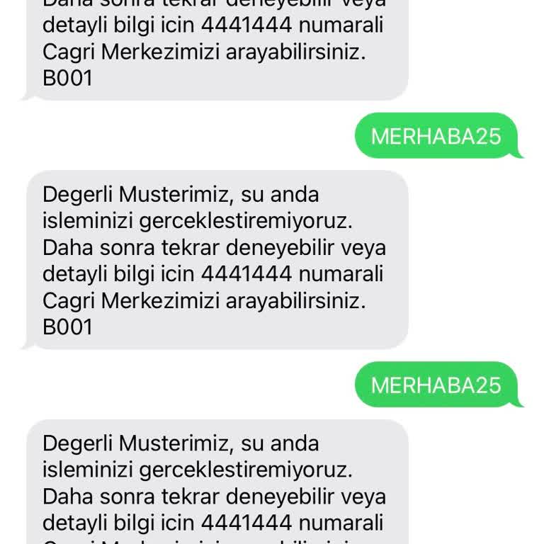 Merhaba 25 Kampanyasına Katılamıyorum, Mesajlar Yanıtsız Kalıyor
