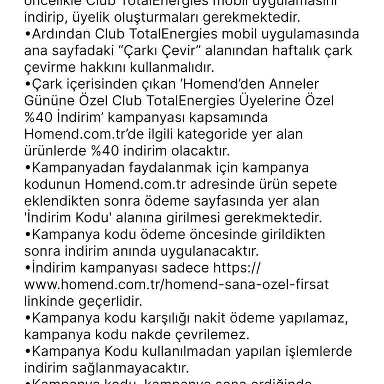 Homend Kampanyasında İndirim Hakkı Haksızca Engellendi