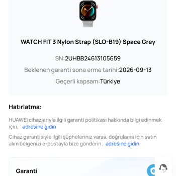Huawei Watch Fit 3 Garanti Başlangıcı Mağduriyeti: Trendyol Ve Huawei Türkiye Arasında Kaldım