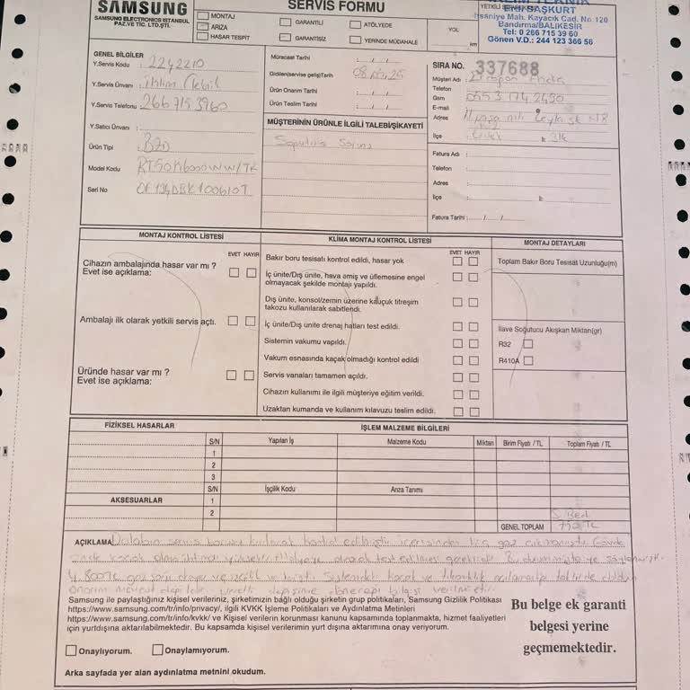 Samsung Buzdolabı Servis Hizmetinde Hayal Kırıklığı Ve Yüksek Masraf Talebi