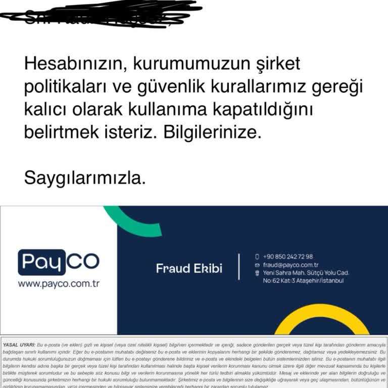 Hiçbir Gerekçe Olmadan Hesabım Kapatıldı, Bakiyem İade Edilmiyor