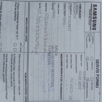 Samsung Buzdolabının Kısa Sürede Bozulması Ve Yetersiz Servis Desteği