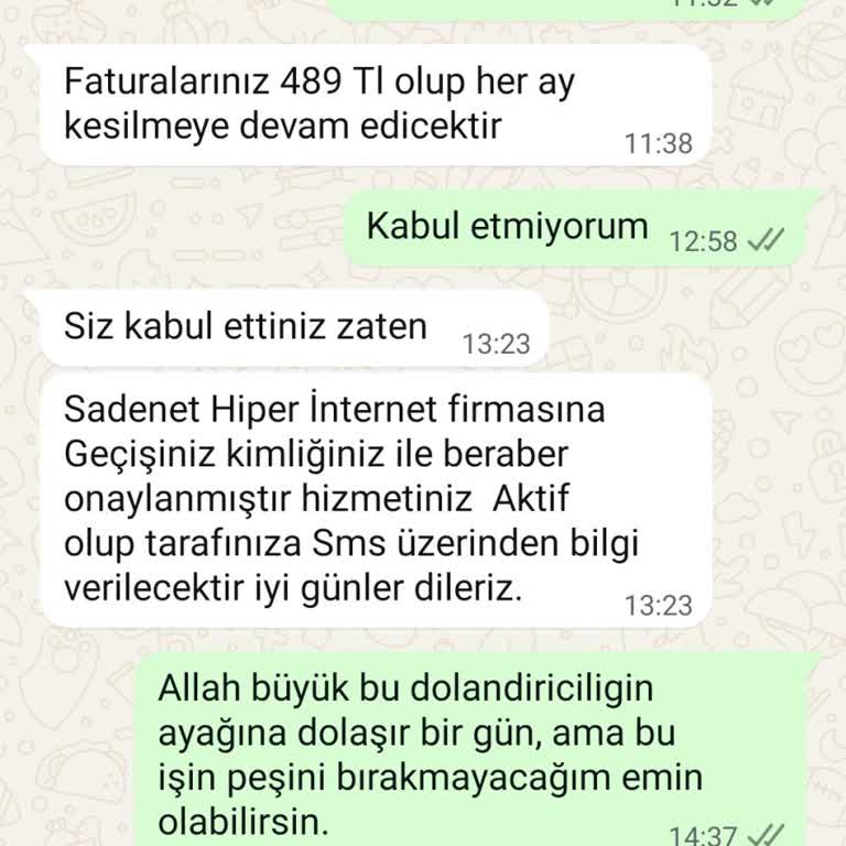 Sahte Millenicom Temsilcisiyle Kimlik Bilgilerimin Kötüye Kullanılması Ve Tehdit Edilmem