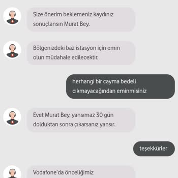 Vodafone'dan Yanıltıcı Cayma Bedeli Ve Çekim Sorunu