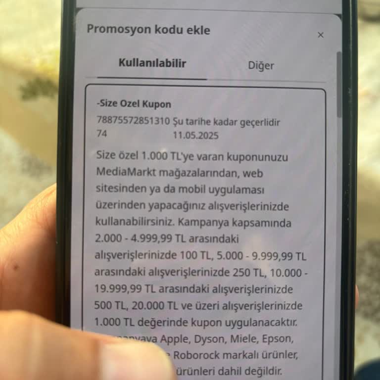 Media Markt Uygulamasında İndirim Hakkım Kayboldu