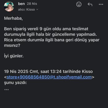 Siparişimin Bir Aydır Gönderilmemesi Ve İletişimsizlik