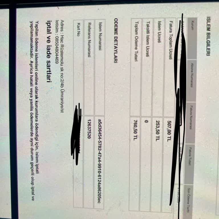 Fatura Ödemesinde Yüksek İşlem Ücreti Mağduriyeti