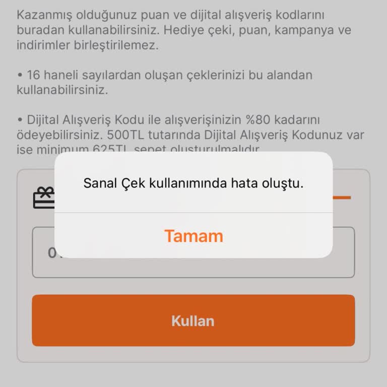 Migros Dijital Alışveriş Kodu Kullanılamadı, Müşteri Hizmetlerine Ulaşılamıyor