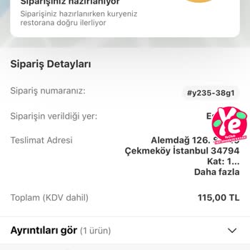 Yemeksepeti'nde Geç Teslimat Ve İletişim Sorunu Mağduriyeti