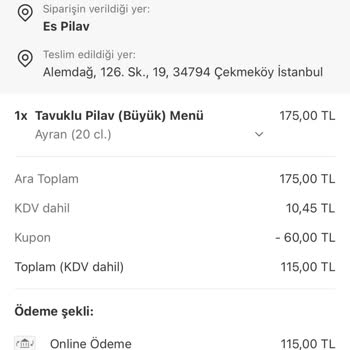 Yemeksepeti'nde Geç Teslimat Ve İletişim Sorunu Mağduriyeti