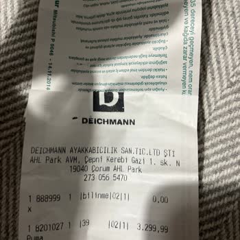 Deichmann'dan Aldığım Ayakkabının Kısa Sürede Deforme Olması Ve Sorunun Çözülmemesi