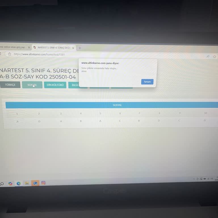Nartest Sınavda Yaşanan Teknik Sorunlar Çocuğumu Olumsuz Etkiledi!