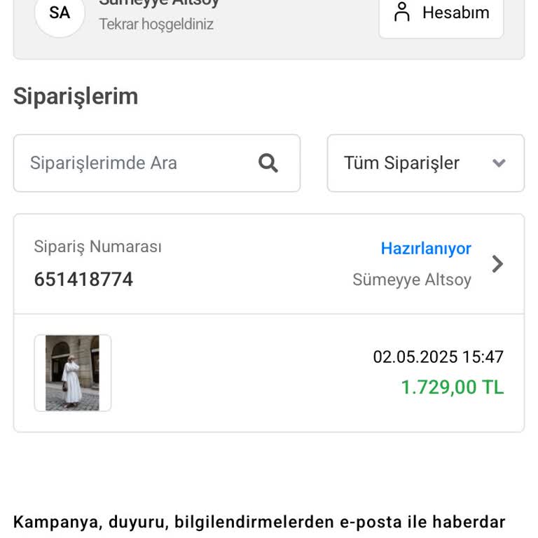 Siparişim Ortada Yok, Bilgi De Alamıyorum