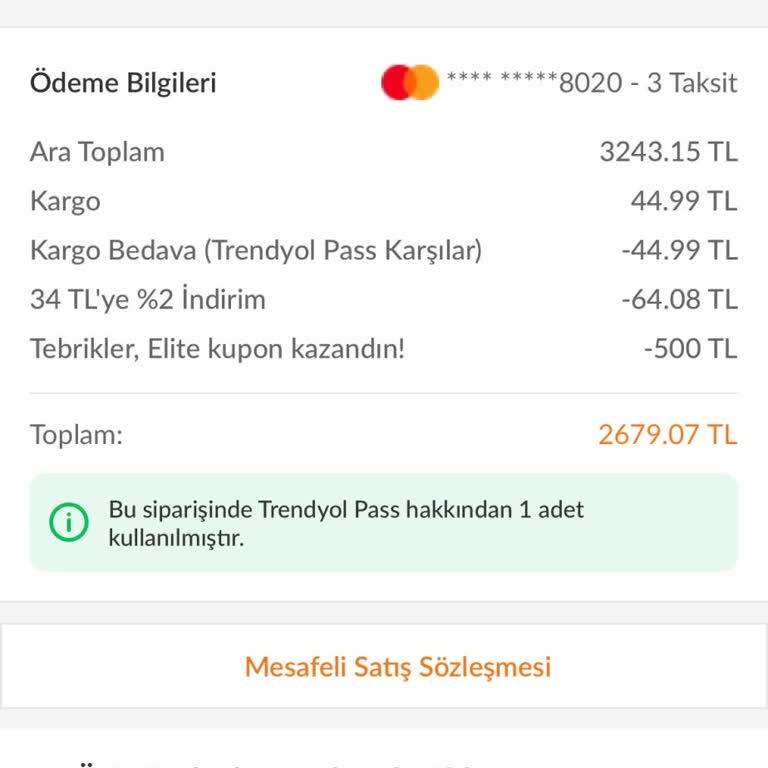 Trendyol Elite Kuponum Sipariş İptali Sonrası Geri Yüklenmedi