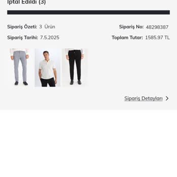 DeFacto Online Mağazada Sipariş İptali Ve İndirim Kuponu Mağduriyeti