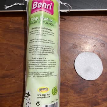 Benri Disk Pamukta Hijyen Sorunu Ve Ambalajdaki Yanıltıcı Bilgi
