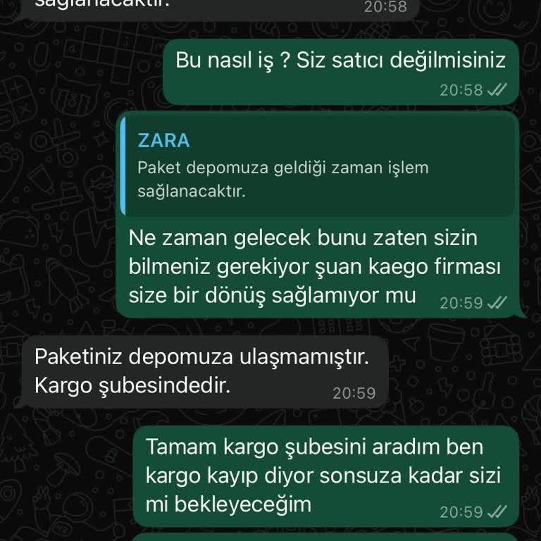 Zara Ve Kargo Arasında Çözümsüz Kalan İade Süreci