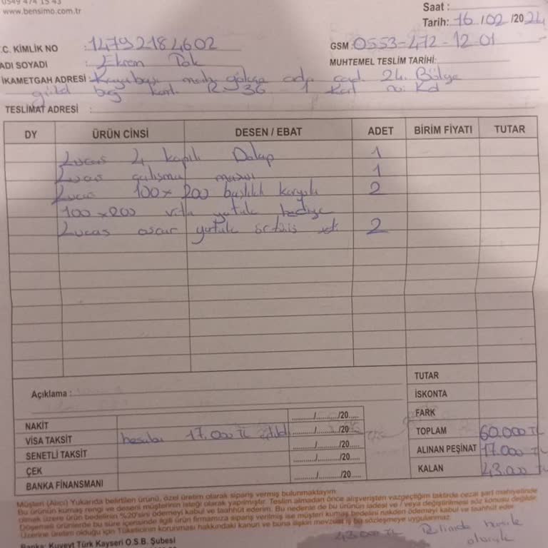 Siparişimde Hatalı Ürün Ve Yetersiz Müşteri Hizmeti