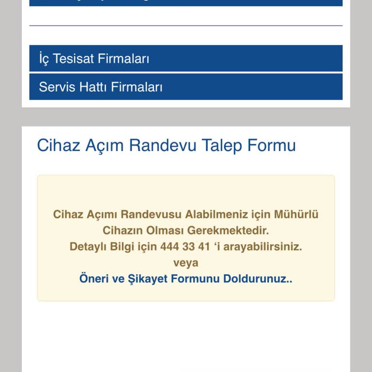 Gaz Açım Randevusu Alımında Sürekli Engeller Ve Mağduriyet