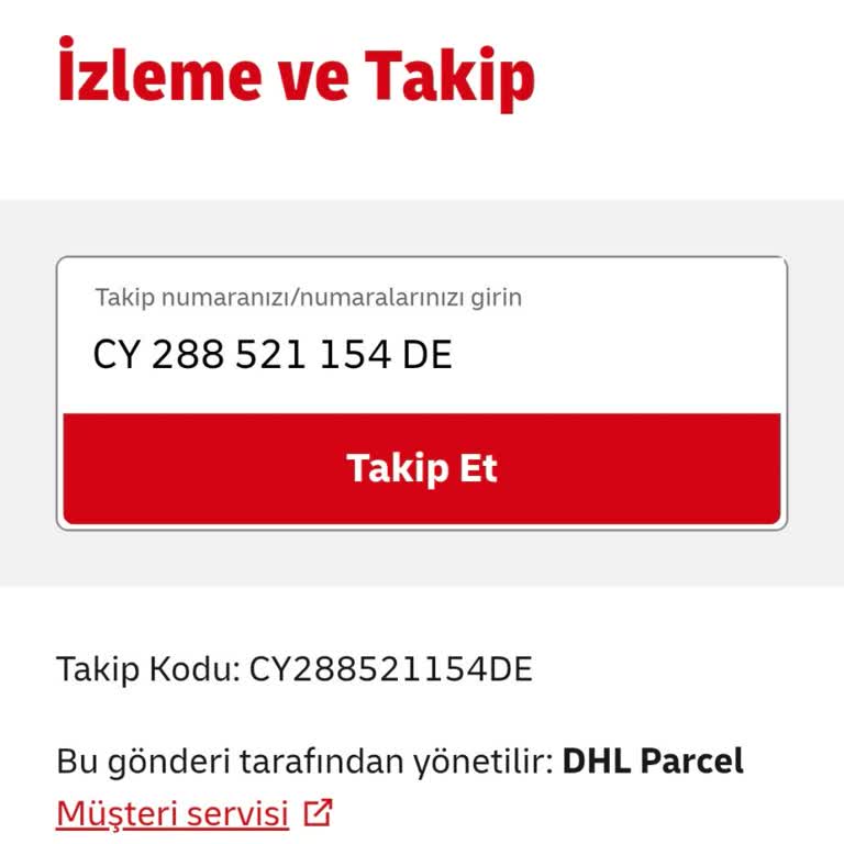 DHL Kargom 35 Gündür Kayıp Müşteri Hizmetlerinden Çözüm Alamıyorum