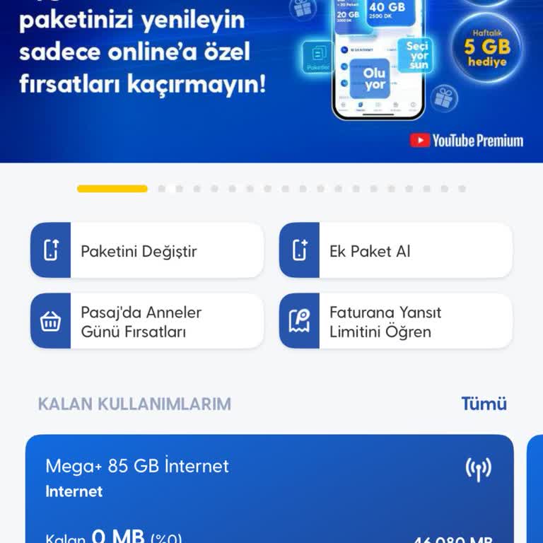 Yüksek Ücretli Paketin Yetersiz İnternet Kotası Ve Operatör Değişikliği