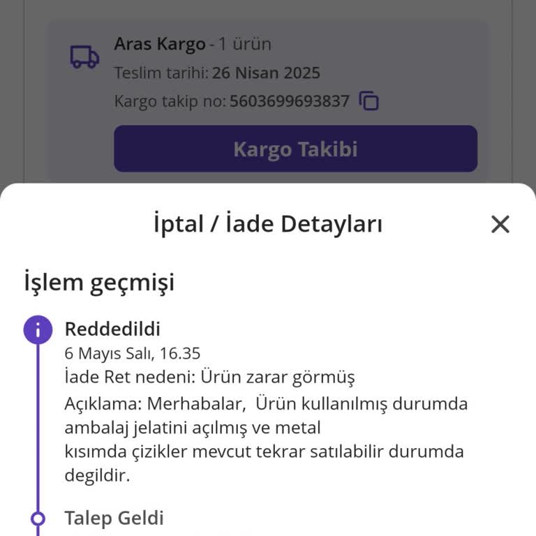 N11 Ve Satıcıdan Haksız İade Reddiyle Mağduriyet Yaşadım