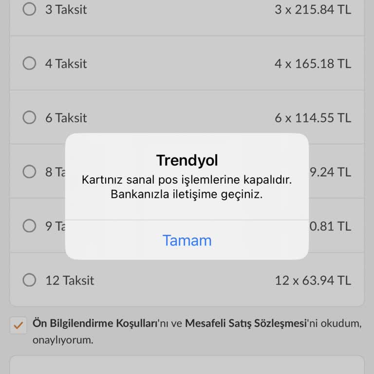 Ziraat Bankası Kredi Kartım Online Ödemelere Açık Olduğu Halde Hata Veriyor