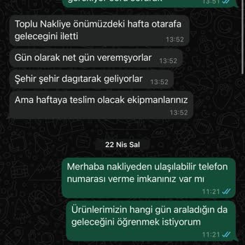 Teslimat Gecikmesi Ve Tutarsız Bilgilendirme Mağduriyeti
