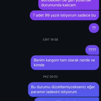 Yanlış Ürün Gönderimi Ve İletişim Eksikliği Mağduriyeti