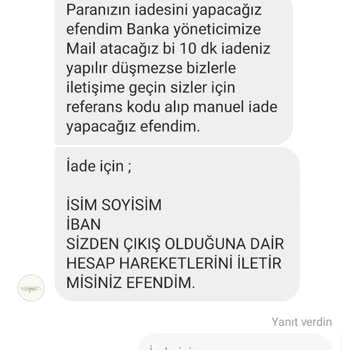 Sipariş Sonrası İletişim Kesildi Ve İade Talebim Karşılanmadı
