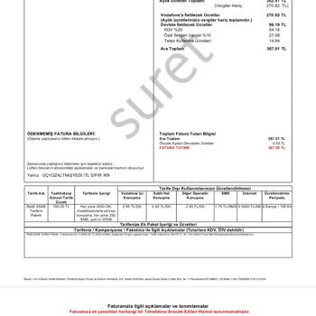 Vodafone'da Sözde Sabit Fiyat, Gerçekten Yüksek Fatura Artışı