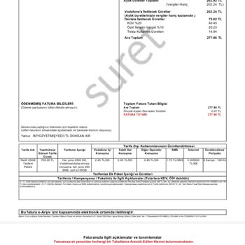 Vodafone'da Sözde Sabit Fiyat, Gerçekten Yüksek Fatura Artışı