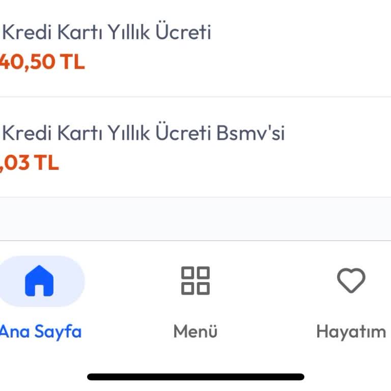 Kart Aidatı Ve Ek Ücretlerin İadesini Talep Ediyorum