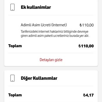Vodafone'un Zorunlu Tarife Geçişi Ve Haksız Aşım Ücretleri