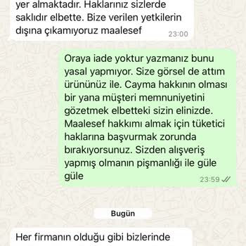 Hatalı Abiye Ve İade Talebinin Keyfi Olarak Reddedilmesi