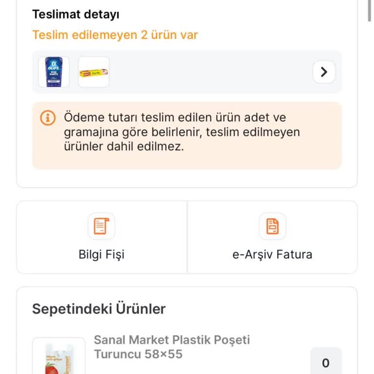 Migros Sanal Market Siparişim Teslim Edilmedi, Ücret İadem Yapılmadı