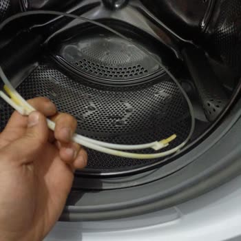 Hoover Çamaşır Makinesi Kazanında Lastik Ve Kelepçe Arızası, Çamaşırlara Zarar