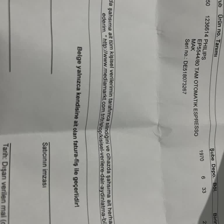 Kahve Makinesi Kutusundan Yağ Çıkmadı