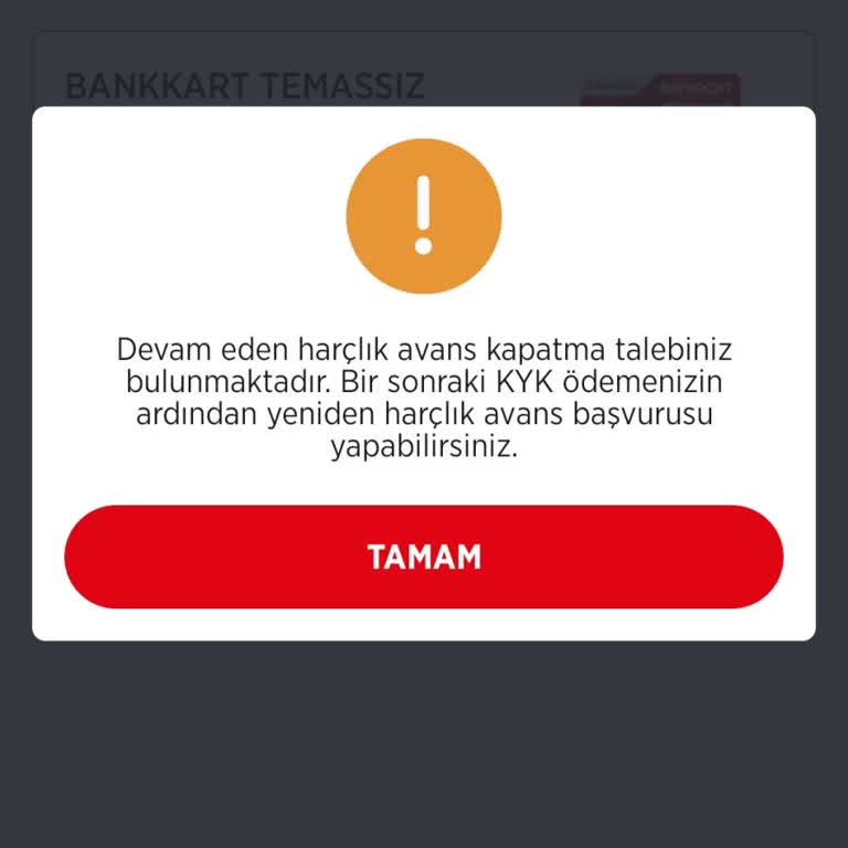Harçlık Avans Talebimin İptali Sonrası Yeniden Açma Sorunu