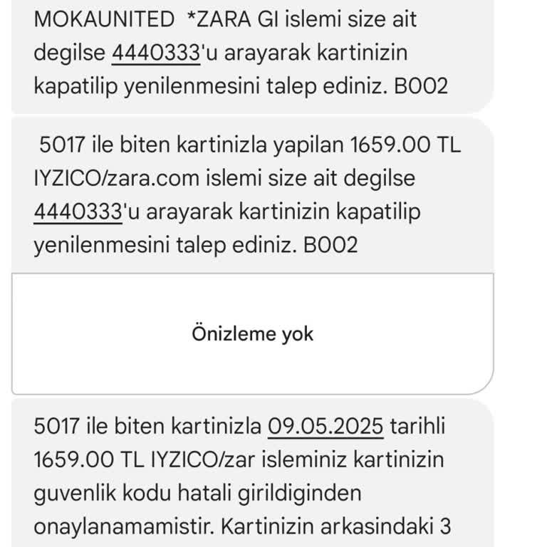Kredi Kartımdan Bilgim Dışında Gerçekleşen İşlemler Hakkında