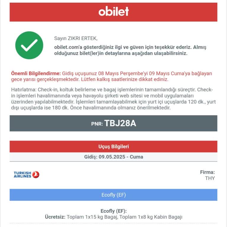 Obilet Bilet Tarihini Yanlış Gösterdi, Mağdur Oldum