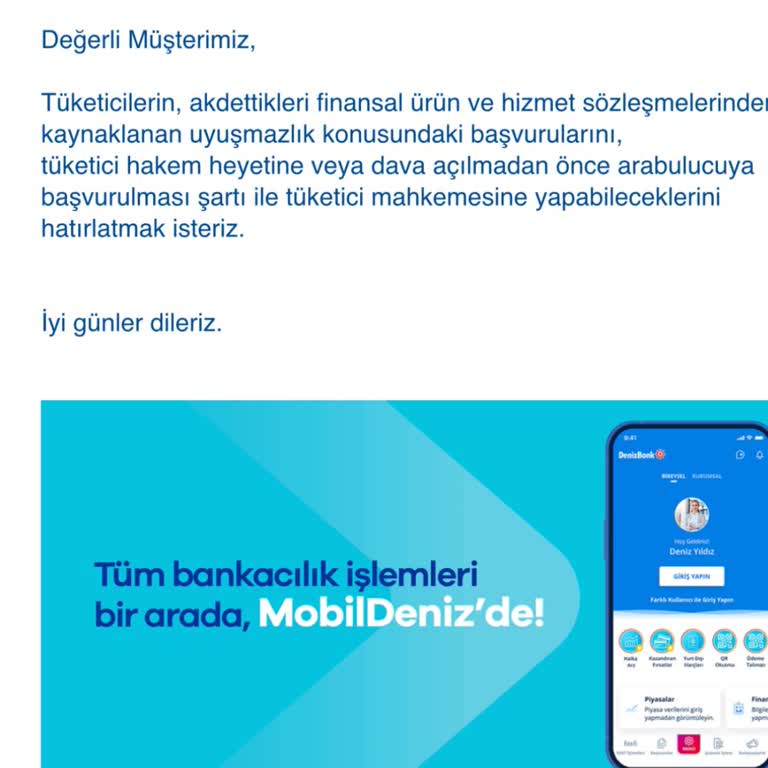 Denizbank Hesabımı Kapatmıyor, Çözüm Yerine Oyalama!