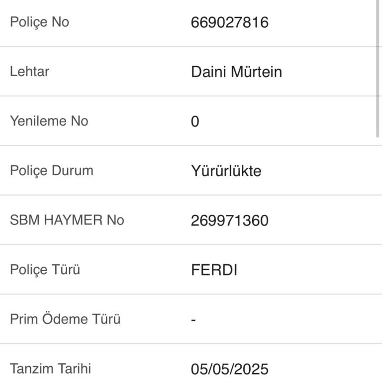 Kapatılan KMH İçin Kesilen Hayat Sigortasının İptalini Talep Ediyorum