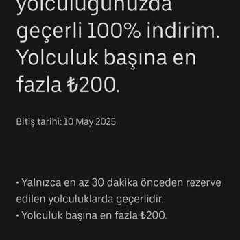 Uber Promosyonu Uygulanmadı Rezervasyonda Sorun Yaşadım